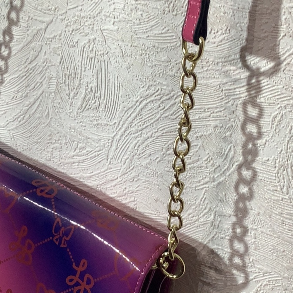 Betsey Johnson NEW - Patent Wallet - ombre Fuchsia - LBellen - LUV BETSEY LB - Picture 7 of 13